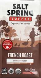 Salt Spring Coffee, FRENCH ROAST, Portion Pack, 30 x 2.5oz Dark Roast