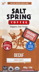 Salt Spring Coffee, DECAFFEINATED, Portion Pack,  30 X 2.5oz Medium Dark