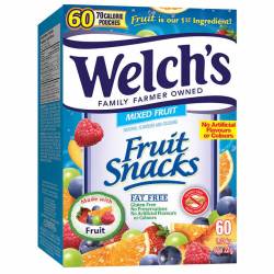 Welch's Fruit Snacks, 60 pkgs