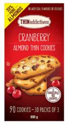 Thinaddictive Cranberry Almond Thins, 1.5 lbs 30 x 3-packs