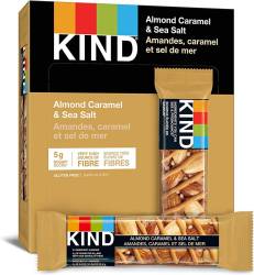 Kind Caramel Almond & Sea Salt Bar, Box of 12